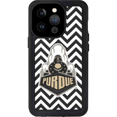 Purdue University Purdue Chevron iPhone 15 Pro Waterproof Case